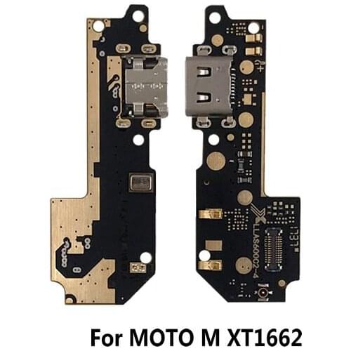 New USB Charge Board Charging Port Flex Cable & Microphone Module For MOTO M XT1662 Repair parts
