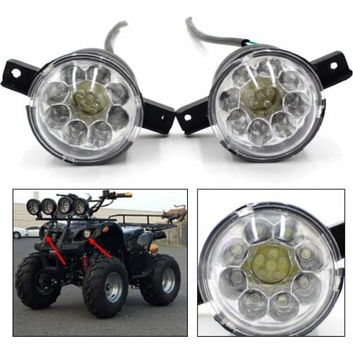 Pair 3 wire Headlight LED Head Light Lamp for Motorcycle ATV Quad 110 125CC TaoTao Dirt Bike