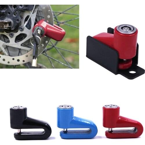 Fit for Mountain Bike Bicycle Disc Brake Lock Keyless Press Push Lock Portable Anti-theft Mini Riding Accessories