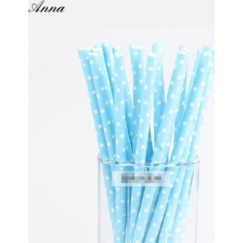 25pcs Paper Drinking Straws Stripe Polka Dot Party Wedding Decoration Kids Birthday Baby Shower Christmas Supplies Halloween