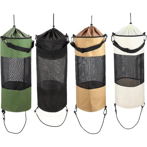 Boat Trash Bag Portable Outdoor Mesh Trash Bag for Your Boat, Kayak, or Camper Lightweight & Large Capacity Bin Bag