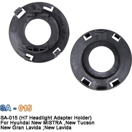 SAARMAT 10* led H7 Headlight bulb Holder Adapter Base Deck Bracket adapter For New Tucson,New MISTRA,New Long Line,New Lavida
