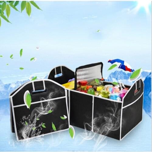 Folding Car Trunk Organizer Storage Bag Non-Woven Fabrics Stowing Tidying Bag Organizer Storage Box Container Car Decoration