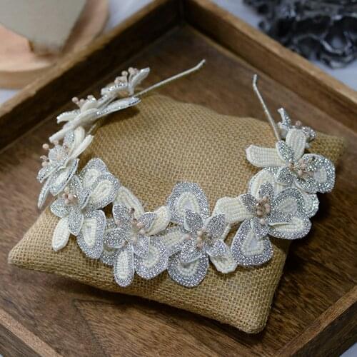 Fashion Crystal Brides Leaves Barrettes Tiaras Bridal Soft Hairbands Wedding Hair Accessory Prom Head Wear