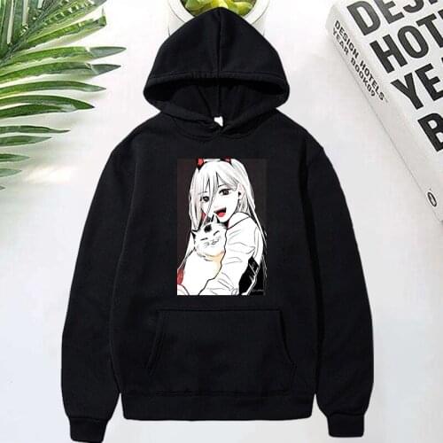 Chainsaw Man Anime Hoodies Manga Hooded Winter Unisex Harajuku Sweatshirts Cosplay Costume Women Fashion Pullovers Vintage Tops