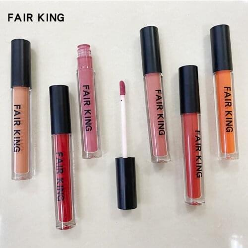 FAIR KING Liquid Lip Gloss Non-stick Lipstick Cosmetic Lightweight Lip Glaze Long Lasting Lip Tint Waterproof 6 Colors Lips