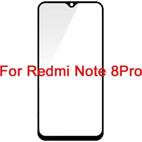 20Pcs Repair Replace Parts For Xiaomi Redmi Note 8 Pro Outer Screen Front Touch Panel LCD Display Screen Out Glass Cover Lens