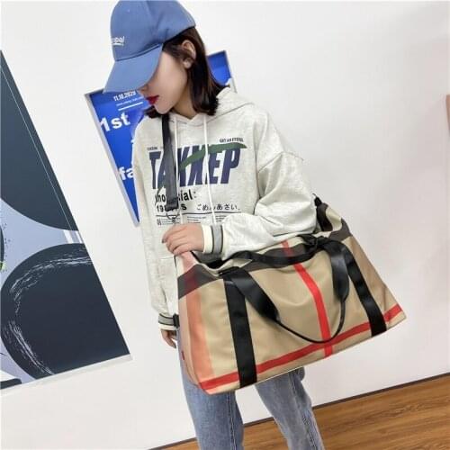 For Women Design 2022 Brand Travel Bag Nylon Airport Duffel Bag Large Capacity Clothes Holiday Weekend Handbag Sac Yoga Gym Bag