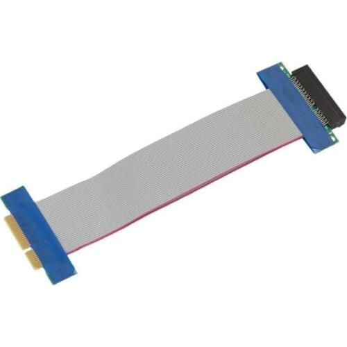 1pcs 1X/4X PCI Express PCI-E 1X/4X Slot Riser Extender Card Adapter Flexible Cable Adapter Extension Ribbon 20CM Easy Install