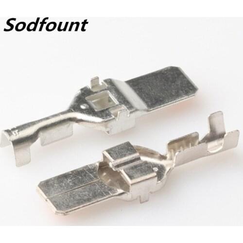 100pcs H62 brass tinned 7.8mm automotive terminal Automotive connector male terminal DJ611-F7.8B