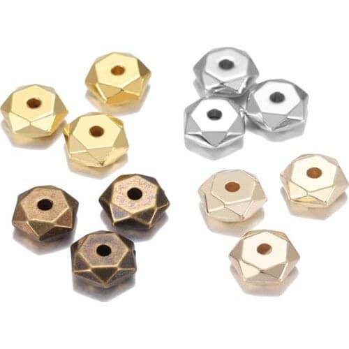 200pcs 7mm CCB Acrylic Hexahedral Space Beads Hole 1.2mm Bead for DIY Bracelet Necklace Charms Jewelry Accessories Wholesale