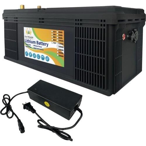 36V 60Ah LiFePO4 Battery Built-in BMS Lithium iron Phosphate For RV Campers Golf Cart Solar Energy