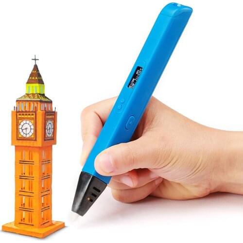 RP800A 3D Professional Printing 3D Pen With OLED Display Generation 3D Drawing Pen for Doodling Art Craft Making and Education