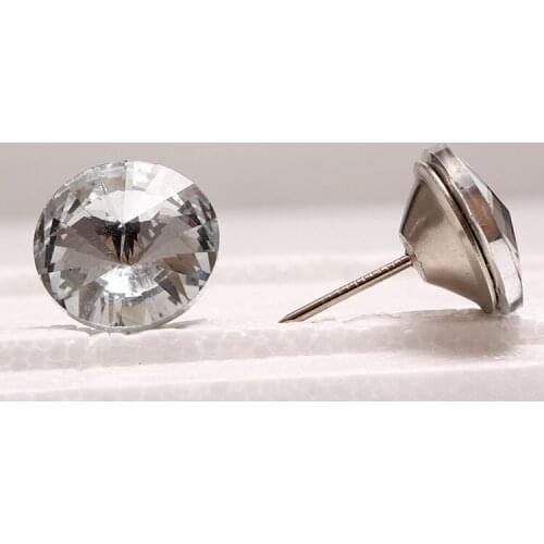 500pcs/lot)18mm Crystal Buttons With Nails On Upholstery Fabric Dining Chairs