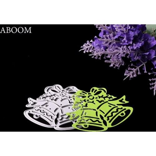 ABOOM 1PC Metal Bell Design Cutting Dies Christmas DIY Die Cut Stencil Decorative Scrapbooking Craft DIY Cutting Die Template