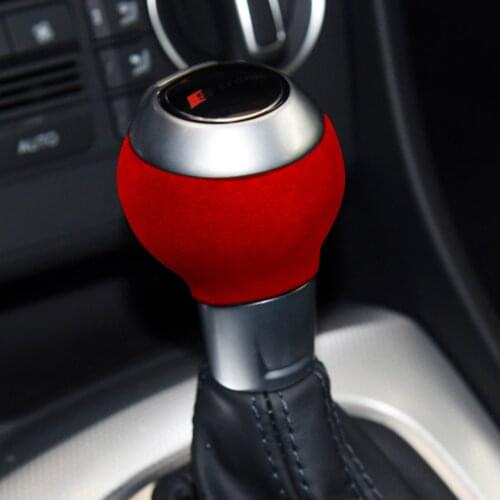 For Audi A3(2010-2013) Q3(2013-2018) TTRS(2013-2020) RSQ3(2012-2017) Suede Car Gear Shift Knob Cover Trim Styling Sticker