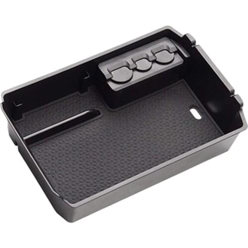 For Mitsubishi Eclipse Cross 2017 2018 2019 Storage Box Organizer Armrest Center Console Glove Box with Non-Slip Mat Inside Car