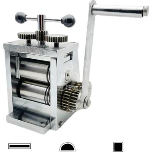 65mm Combination Rolling Mill Hand Operated Jewelry Press Tableting Tool