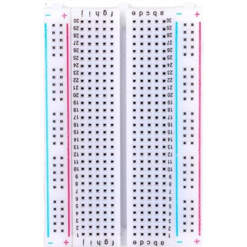Solderless Breadboard Mini Plastic Breadboard 400 Contacts Available Bread Board DIY PCB Breadboard Prototypes Testing Tool