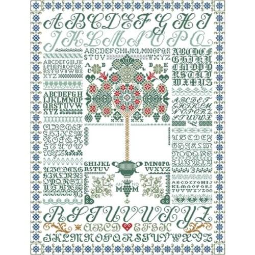Alphabet Puzzle patterns Counted Cross Stitch 11CT 14CT 18CT DIY Chinese Cross Stitch Kits Embroidery Needlework Sets home decor