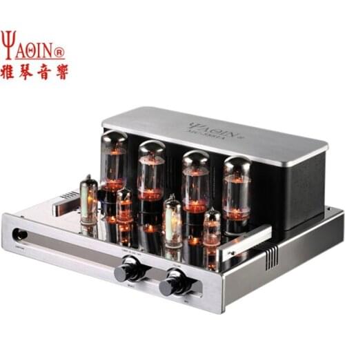 Latest YAQIN MC-5881A Integrated Vacuum Tube Amplifier 5881Ax4 Ultra-linear Power Amp 2x23W 110V/220V Vacuum Tube Headphone Amp