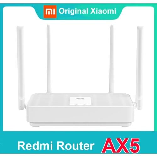 New Xiaomi Redmi Router AX5 2.4G/5.0GHz 256M WiFi 6 Mesh Gigabit Dual-Band Wireless WiFi Repeater 4 High Gain Antennas Router