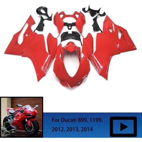 Motorcycle body fairing kit ABS spray body red, for Ducati 899 1199 Panigale 2012 2013 2014 12 13 14 fairing