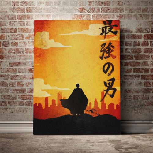 Saitama one punch man Poster Canvas Wall Art Decoration prints for living Kid Children room Home bedroom decor painting