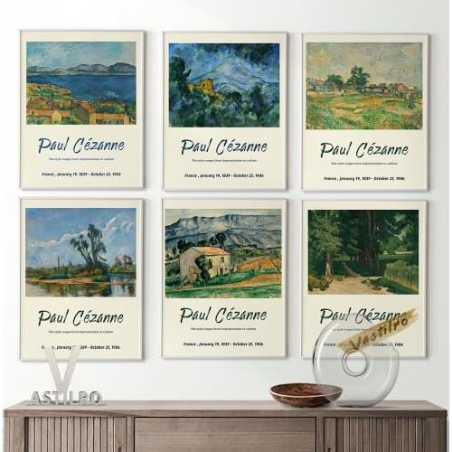 Paul Cezanne Impressionism Gallery Poster Famous Artist Wall Art Prints Canvas Painting Modern Living Room Home Decor Picture