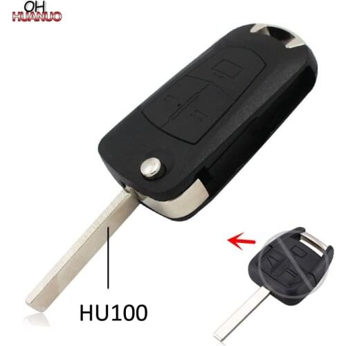 SALE ! 3 Butoons Folding Flip Remote Key Case Shell Fob For Vauxhall Opel Astra H Corsa D Vectra C Zafira HU100 Blade