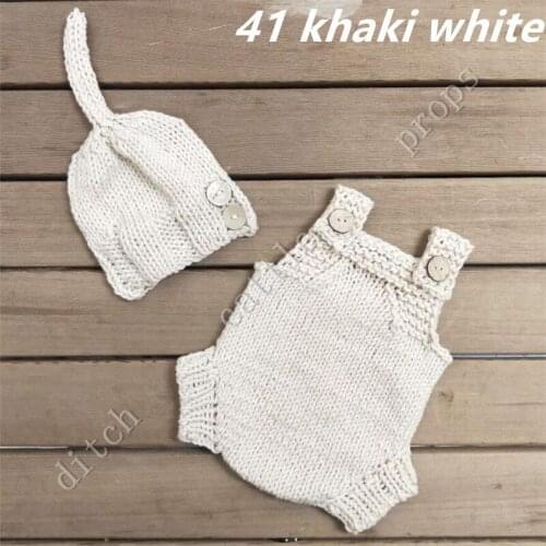 Newborn Photography Props Hand-knitted Cotton Pants & Hats