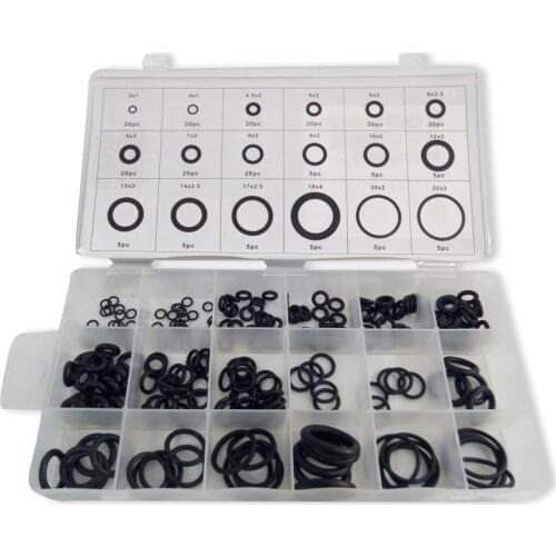 AC9000 Acecare 225 Pcs Rubber O-Ring For HPA/PCP/Air Tank/Cylinder Washer Seals Watertightness Assortment Different Size Set