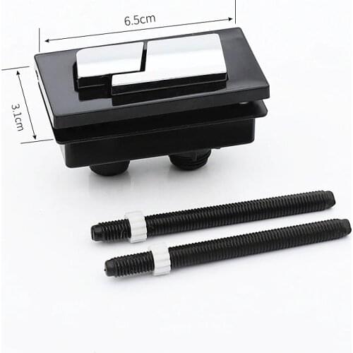 Manual press ABS Plastic Toilet push button Square Toilet water tank FLush switch button 6.5X3.1cm accessories,FL21007