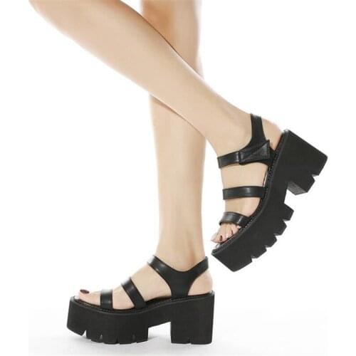 Summer Shoes Woman Wedges Platform Sandals Women Soft Leather Casual Shoes Open Toe Ladies Gladiator Sandals Plus Size 42