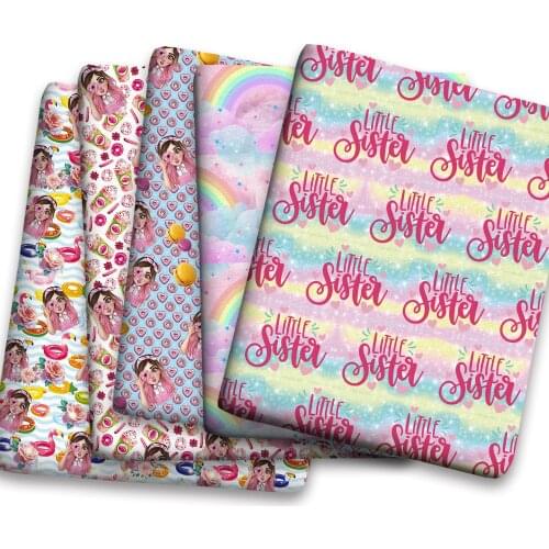 Spring Summer Cotton Super Dense Sewing Fabric Making Womens Wear Dress Children Clothing Home Clothes Cloth c01 0.5Meter