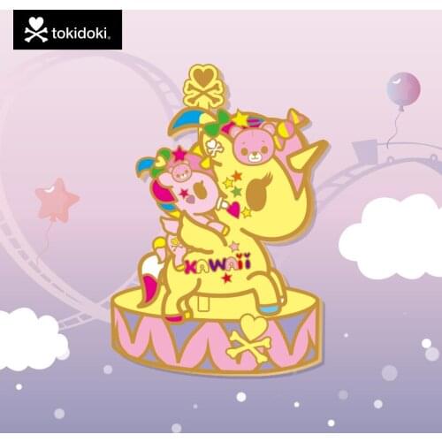 Tokidoki Amoy Bambino Series Unicorn and Baby Badge Blind Box Girl Souvenir Gift Kawaii Birthday Gift Mystery Box Anime Pins