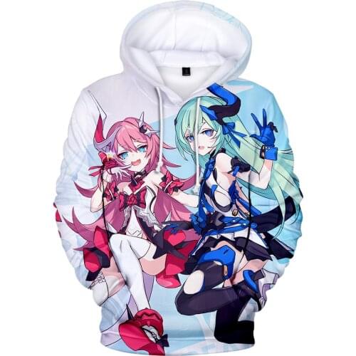 Streetwear Cute Honkai Impact 3 Fleece Hoodies Yae Sakura Kawaii Men/women Hooded Sweatshirt Autumn Coats Harajuku Anime Clothes