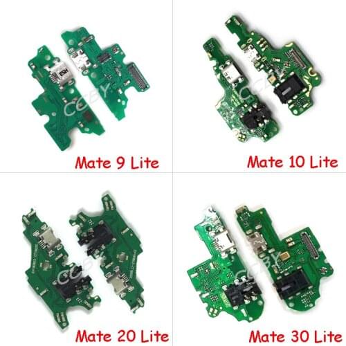 For Huawei Mate 7 8 9 10 20 30 40 Pro Lite USB Charging Charge Dock Port Microphone Connector Flex Cable Board