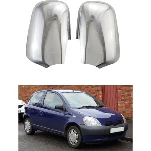 ABS Chrome Car Side Door Rear View Mirror Cover For Toyota Yaris Vitz 1999-2005 Special purpose for vehicle modification
