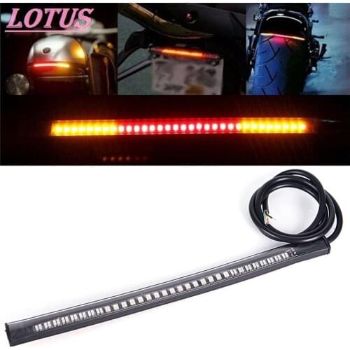 1PCS SMD LED Motorcycle Decorative Lights Strip Light Motorbike Tail Brake Stop Turn Signal Strip Stop Light General Fashion New