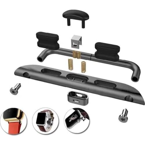 10 Pcs Stainless Steel Adapter Band For Apple Watch Strap 40mm 44mm For Apple iWatch Band Connector 38mm 42mm Series 1 2 3 4 5