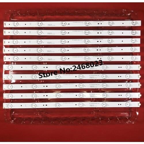 10pcs 49inch LED TV backlight strip LB-C490F14-E1-L LED49C1000N LED49C1080N 49D1000 49C1000 49C2000 LB49002 V1 LB49002 V0