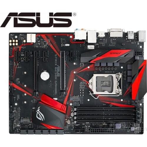 Asus ROG STRIX B250H GAMING DDR4 LGA 1151 B250 Desktop Motherboard 64GB USB2.0 USB3.0 DVI HDMI USED motherboard