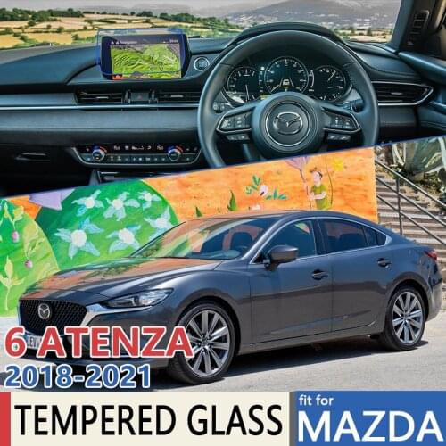 For Mazda 6 ATENZA GJ1 GL MK3 2018 2019 2020 2021 Car Navigation Film Touch Full Screen Protector Tempered Glass Accessories