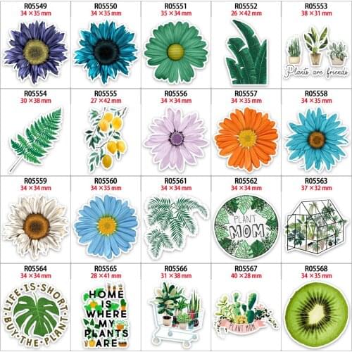 Colorcul Plant Planar Resins DIY Craft For Home Decoration Accessories 30pcs/lot R05549 R0555 R0556