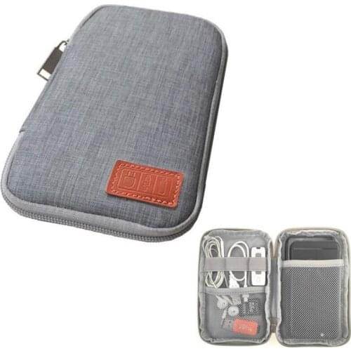 Travel Kit Small Bag Mobile Phone Case Digital Gadget Device USB Cable Data Cable Organizer Travel Inserted Storage Package Bag
