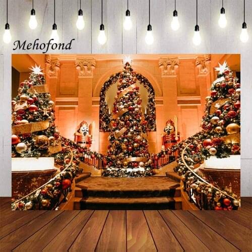Mehofond Photography Background Glitter Lights Christmas Tree Gifts Kids Child Birthday Party Portrait Backdrop Photo Studio