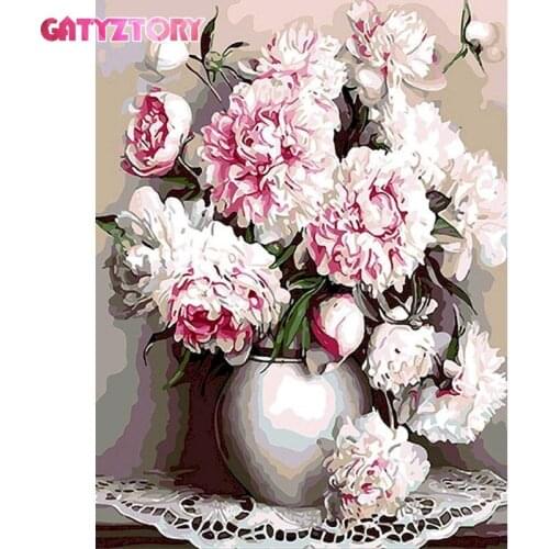 GATYZTORY 5D DIY Diamond Painting Flower Rhinestones Pictures Diamond Embroidery Sale Cross Stitch Mosaic Crafts Kit