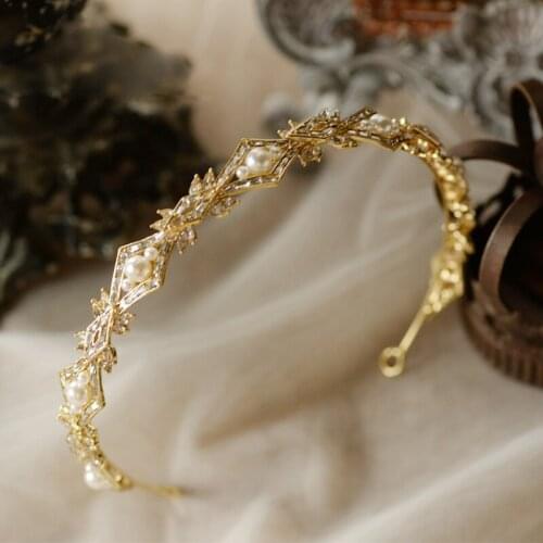 Korean Daily Girls Crystal Headbands Party Tiara Headpieces Evening Head Wear