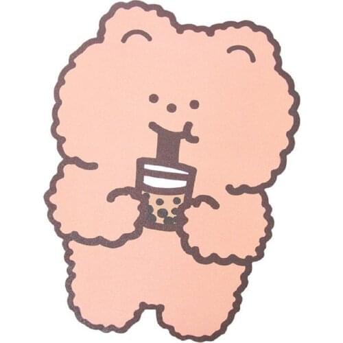 Mouse Mat Cute Chocolate Bear Rubber Cartoon Non-slip Mice Pad for Computers Cute Cat Paw Mouse Pad